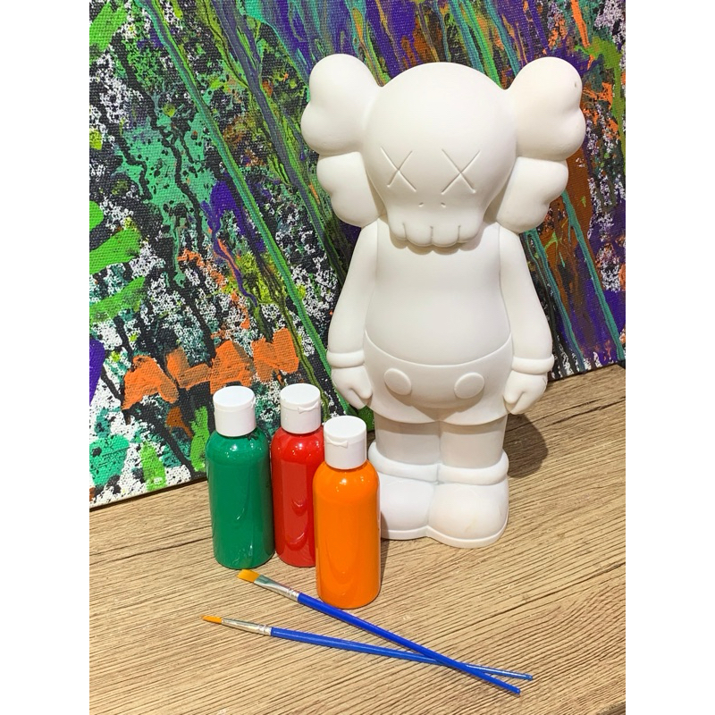 

Bearbrick Coloring Set Fluid Painting Kaws