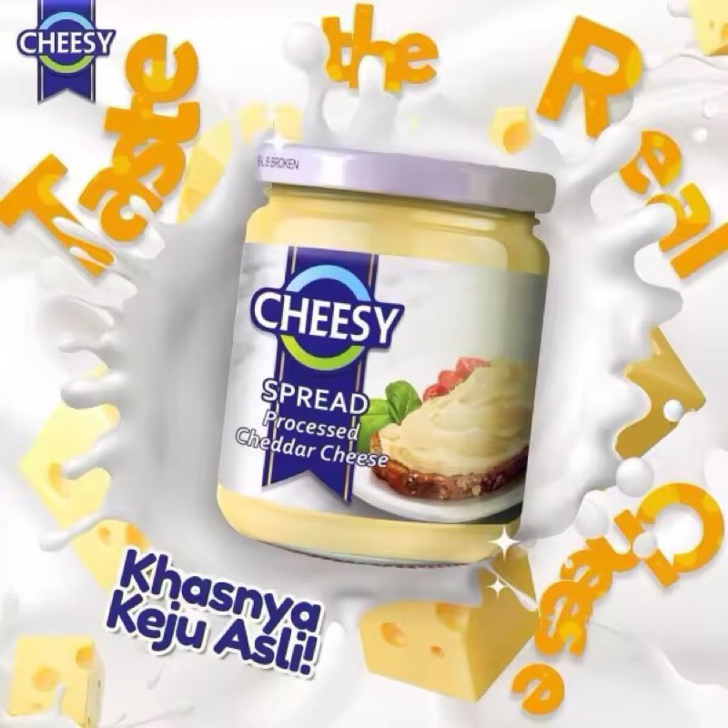 

Cheesy Selai Roti Olesan Selai Keju Cheddar Olahan 240g