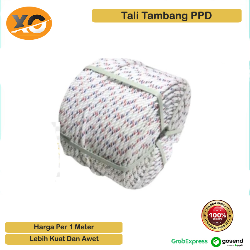 

Tali Tambang Kecil Besar Sedang Tali Tambang PPD Kuat Tahan Cuaca Ukuran 6mm 8mm 10mm 12mm Sampai 24mm Super Kuat Polypropylene Per Meter