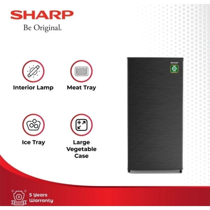 KULKAS SHARP SJ-182NHS LEMARI ES 1 PINTU SHARP