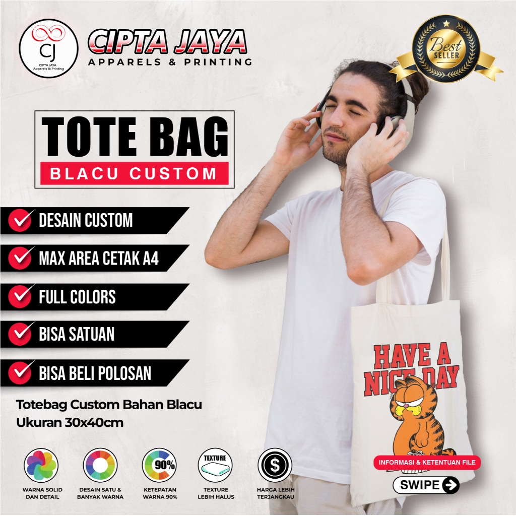 TOTEBAG BLACU ANIME ONE PIECE / TOTEBAG PRINT CUSTOM / TAS CUSTOM / TOTEBAG PREMIUM / PRINT DTF PREM