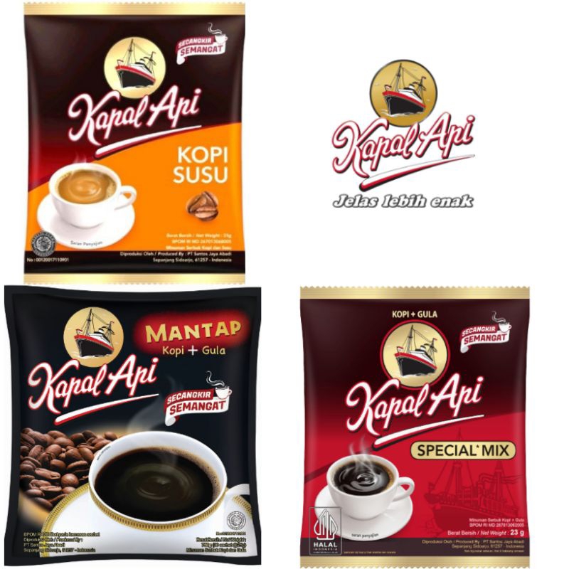 

Kapal Api Special Mix Kopi Susu + Gula Mantap Renceng isi 10