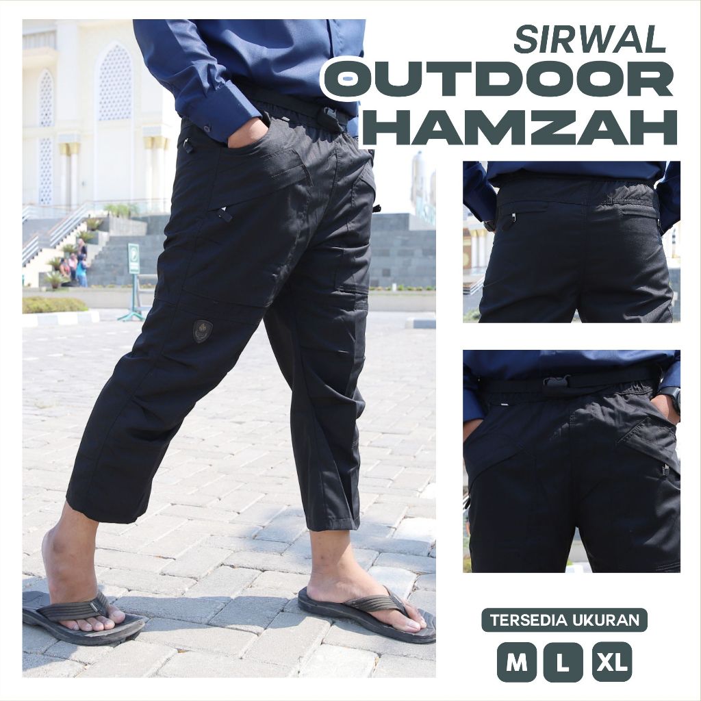 Celana Sirwal Outdoor Hamzah Celana Cingkrang Bahan Drill dari Tazakka Clothes Original