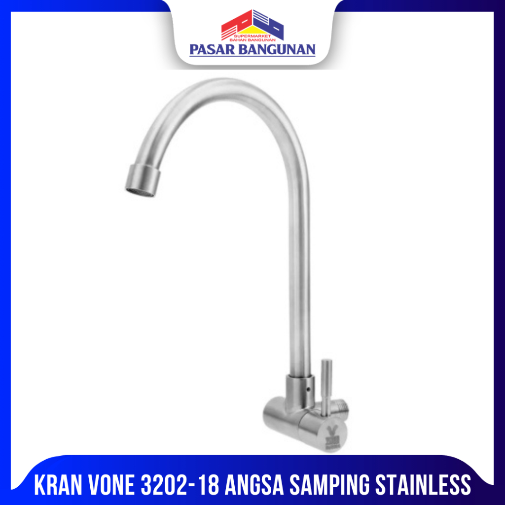 KRAN VONE 3202-18 ANGSA SAMPING STAINLESS  (PP)