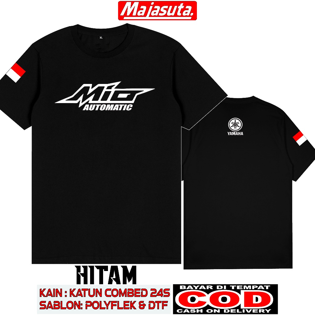 KAOS MOTOR YAMAHA MIO SPORTY AUTOMATIC M1 KATUN COMBED 24S TEBAL//BISA COD//KAOS KOMUNITAS//KAOS CLU