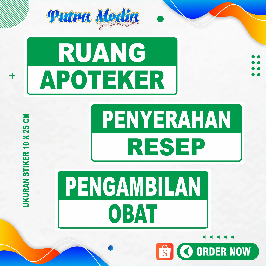 

STIKER APOTEK / RUANG DOKTER / RUANG BERSALIN / RESEP OBAT
