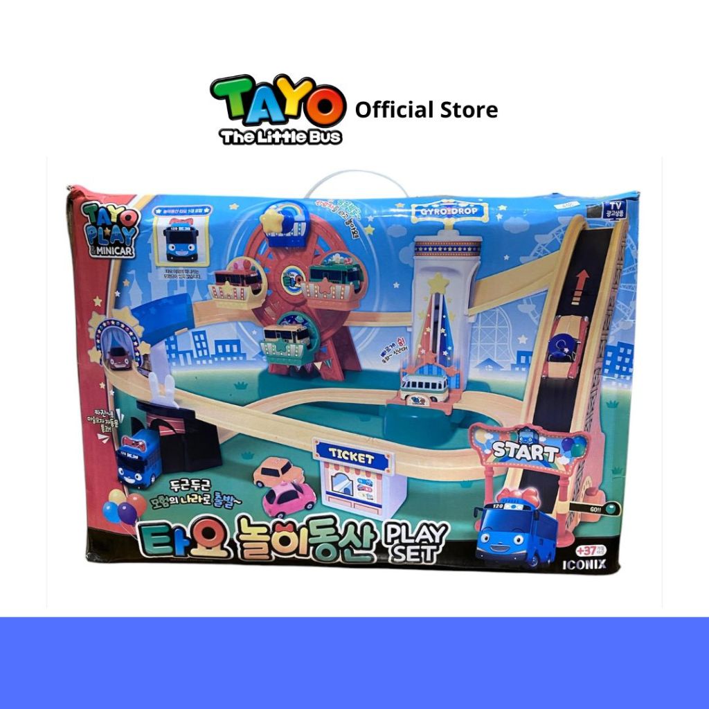(Difect Kemasan) Tayo The Little Bus 117008 Tayo Amusement Park Playset