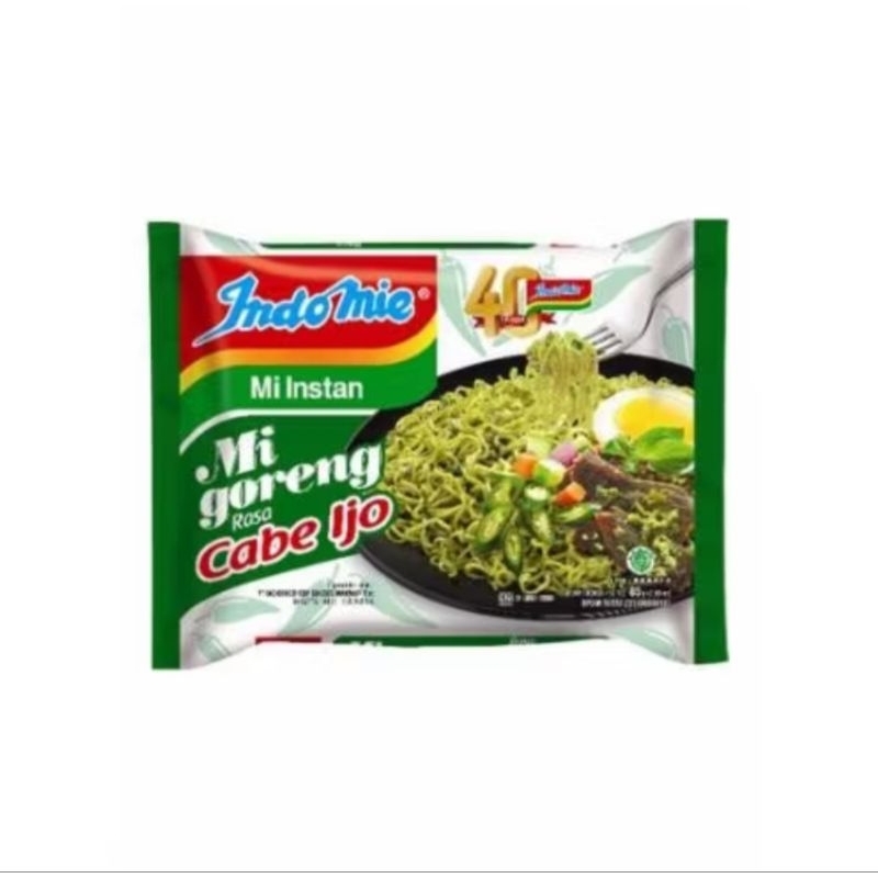 

Indomie cabe ijo 5 bungkus