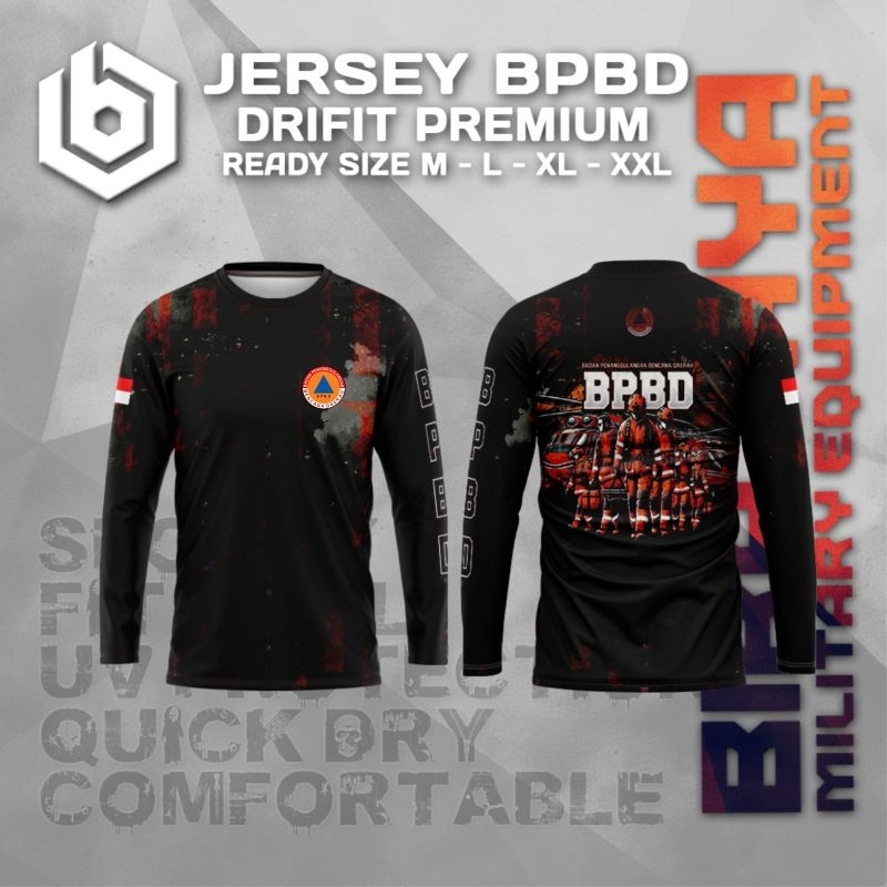 KAOS JERSEY BPBD FULLPRINTING DRYFIT /JERSEY BPBD / KAOS BPBD