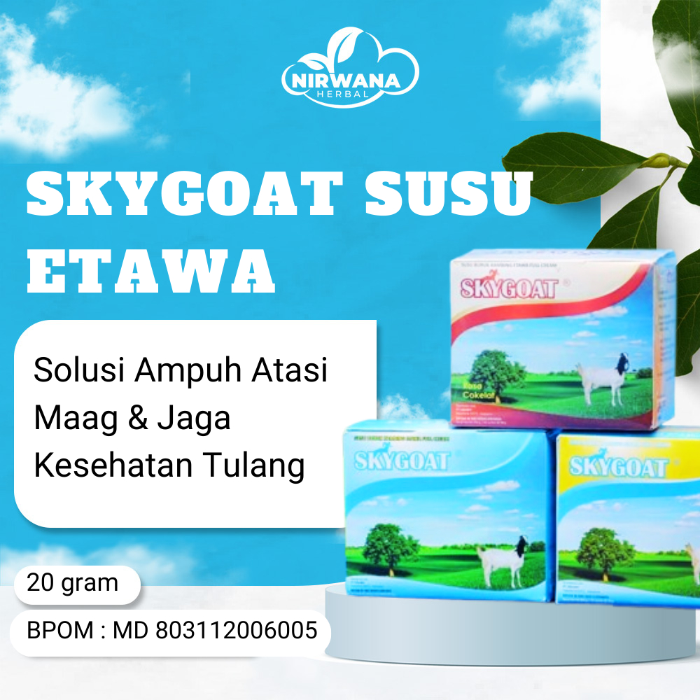 

SUSU KAMBING ETAWA SKYGOAT Susu Etawa Asli Atasi Maag, Asma, & Suplemen Kesehatan Tulang