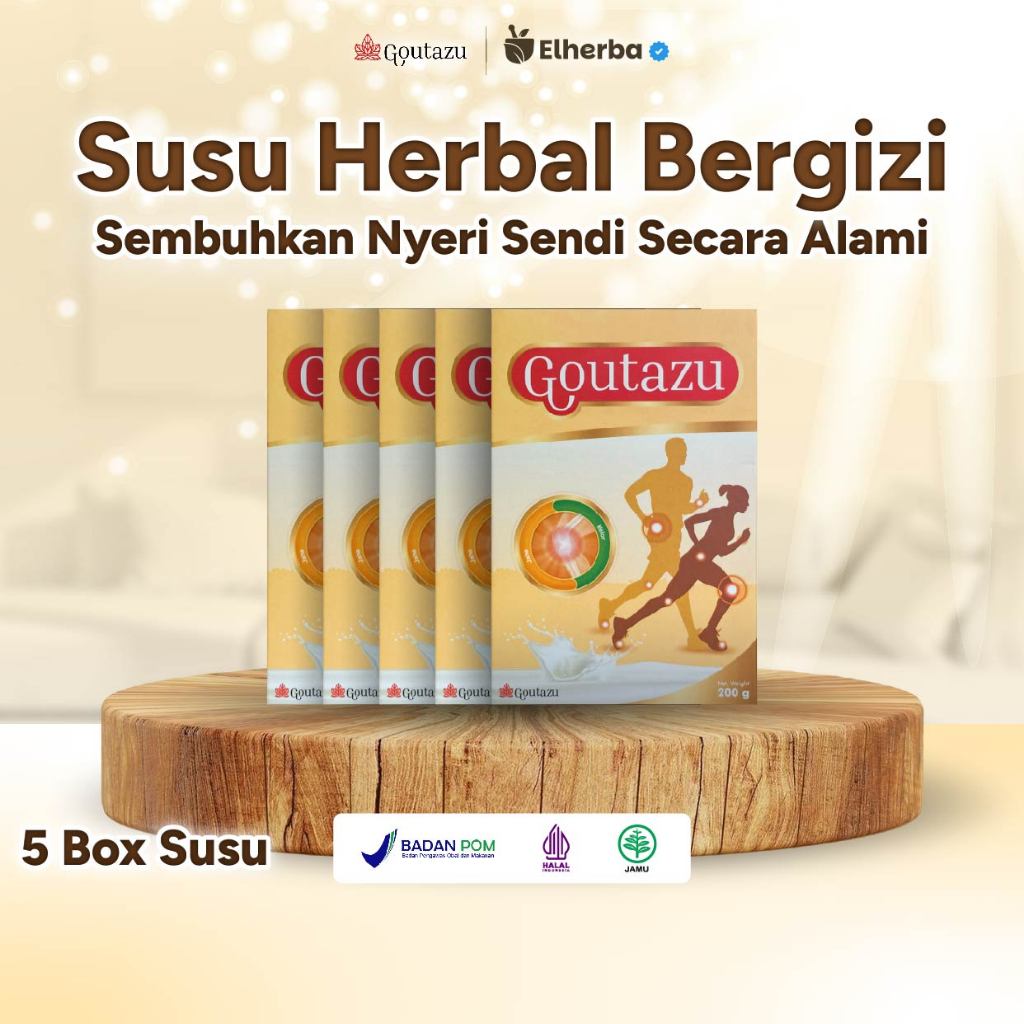 

Goutazu Susu Herbal Bubuk 5 Box Untuk Asam Urat Nyeri Sendi Meredakan Kesemutan Pegal Linu 200g