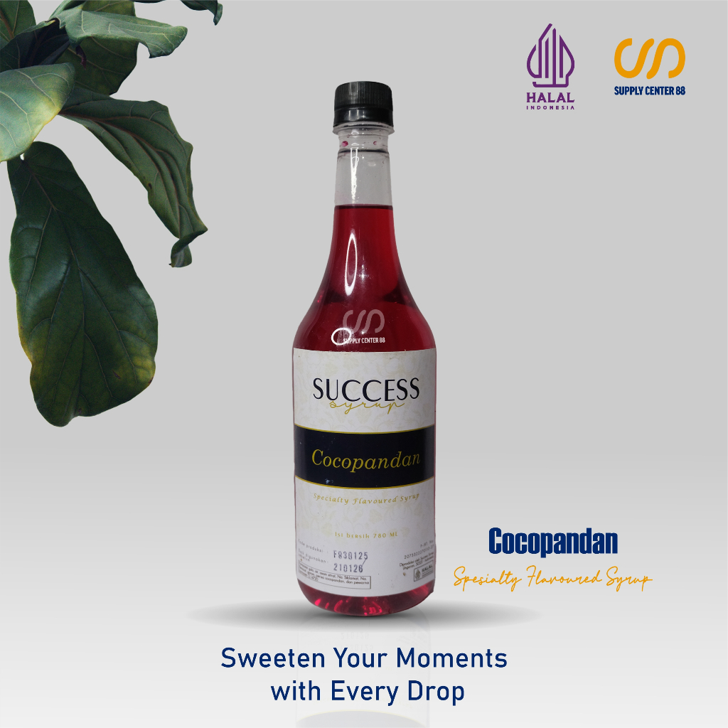 

Success Cocopandan Special Flavored Syrup Perasa Minuman Botol dari Plastik