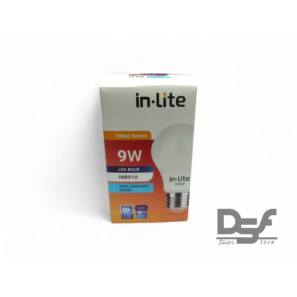 InLite LED 9 watt / Lampu LED InLite Bulb Value 9 watt INB010 Bergaransi