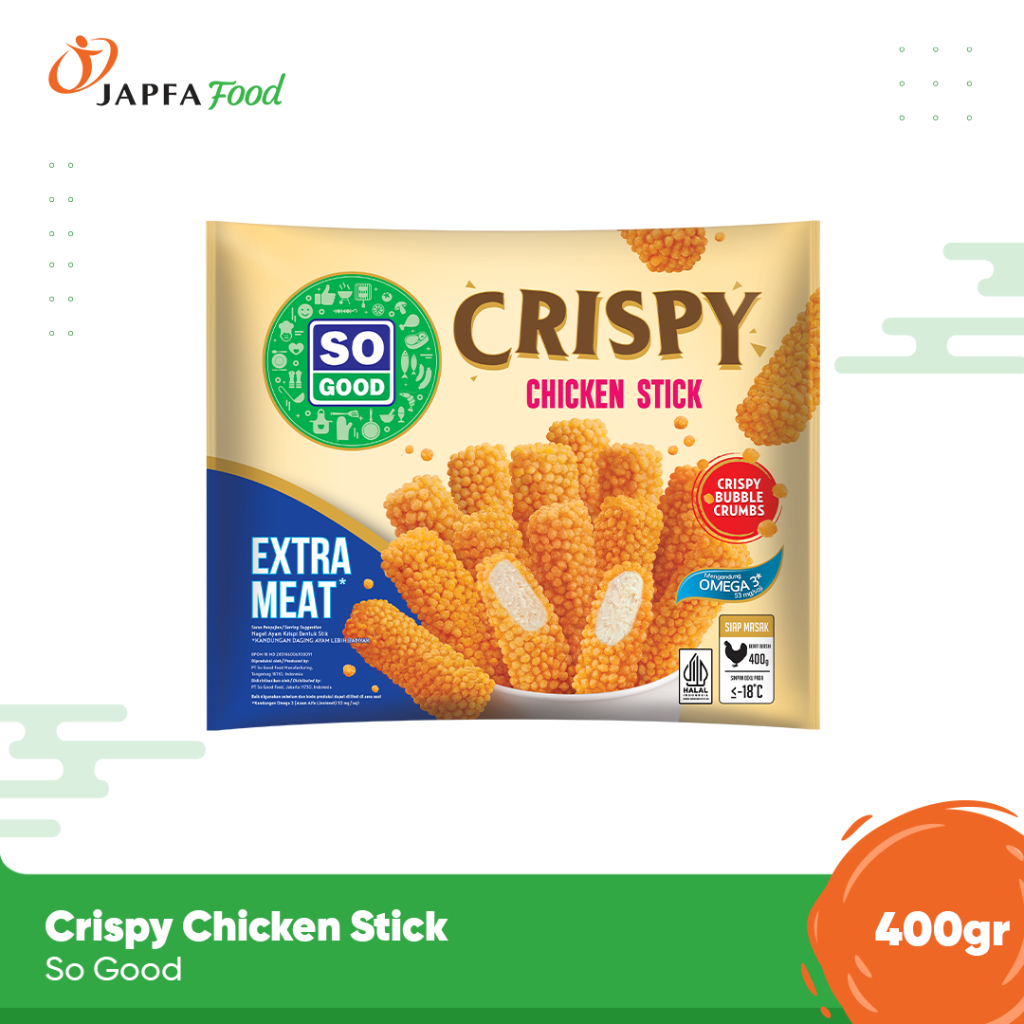 

So Good Crispy Chicken Stick Nugget 400gr