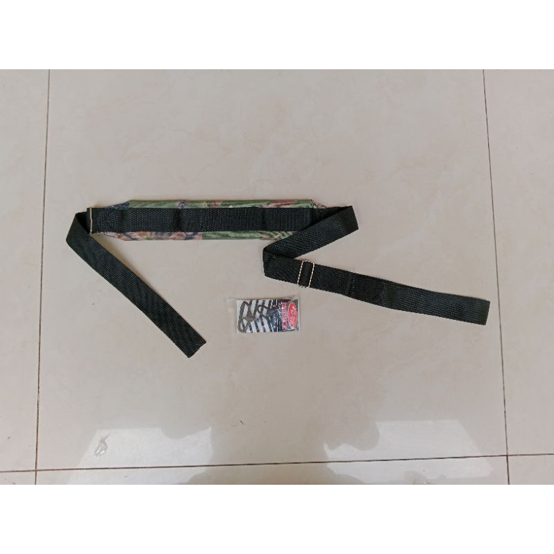 TALI SANDANG CAMO DAN SWIPEL ISI 4 BIJI