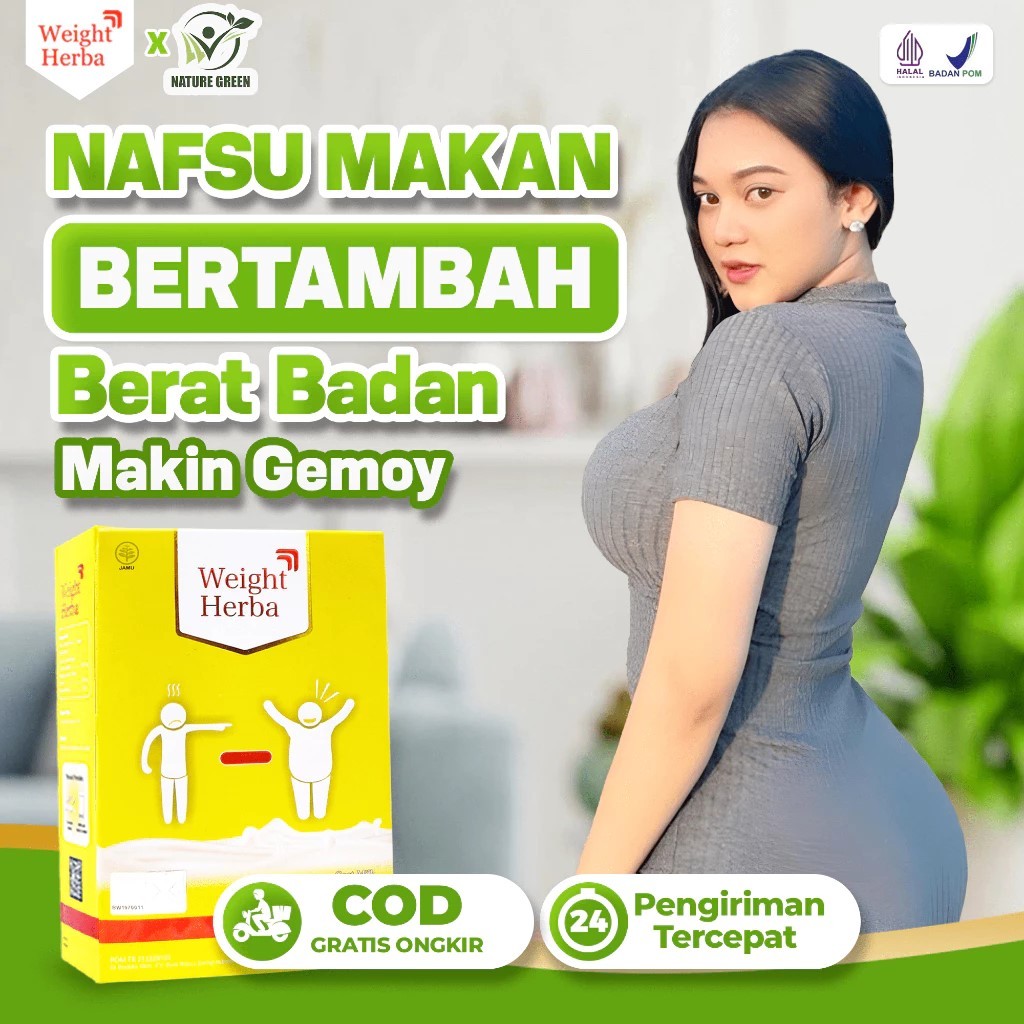 

TERMURAH 1 BOX Weight herba Minuman Herbal Penambah Berat Badan - Isi 200 Gram