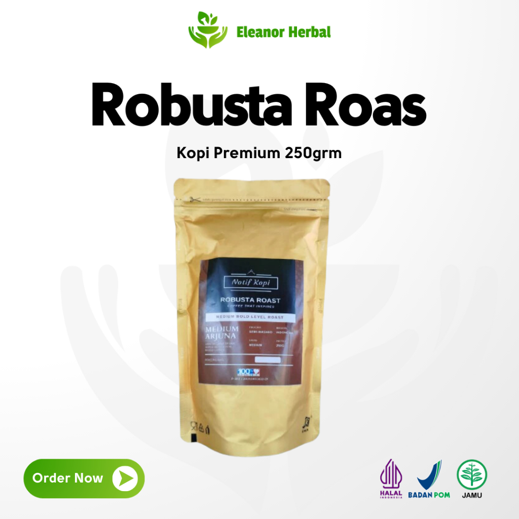 

Kopi Robusta Arjuna Premium Kopi Bubuk Murni 250 gram
