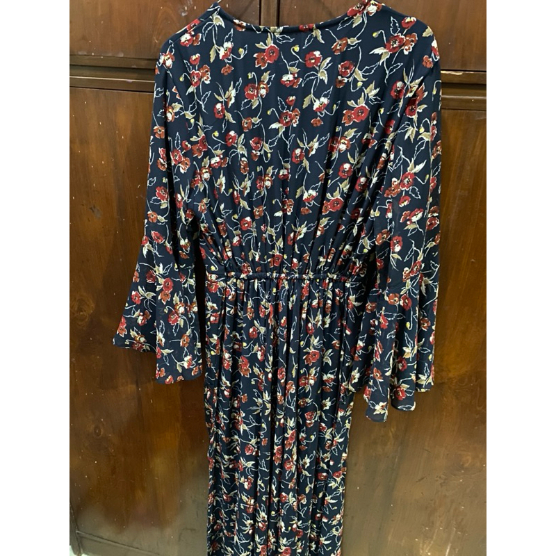 preloved dress bunga panjang