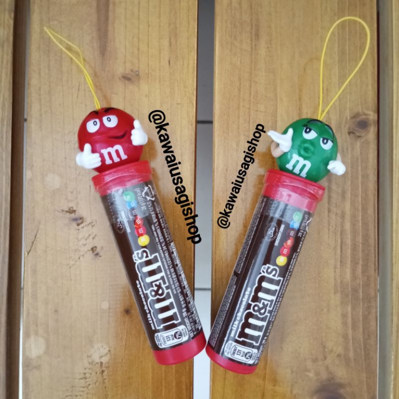 

M&M chocolate tube Topper boneka mainan