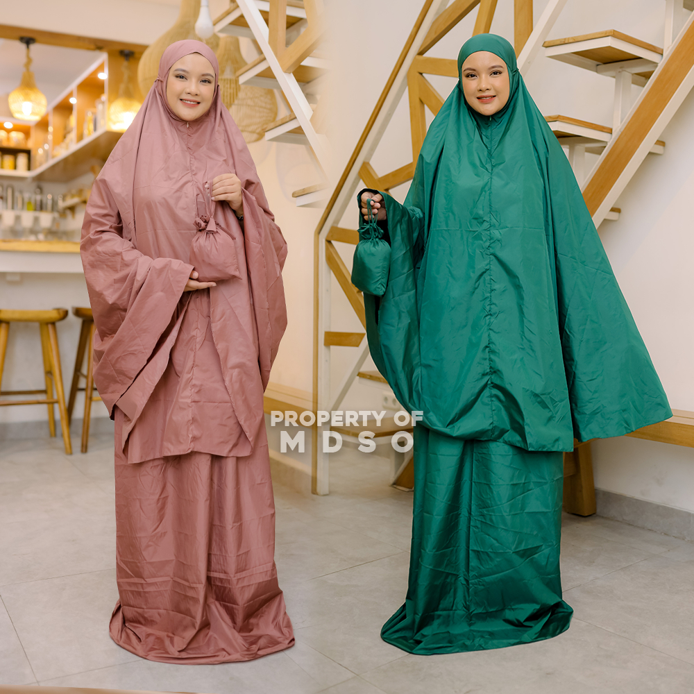 MUKENA DEWASA POLOS PARASUT JUMBO / MUKENAH RAYON BALI STANDAR JUMBO DEWASA PREMIUM / MUKENAH TRAVEL
