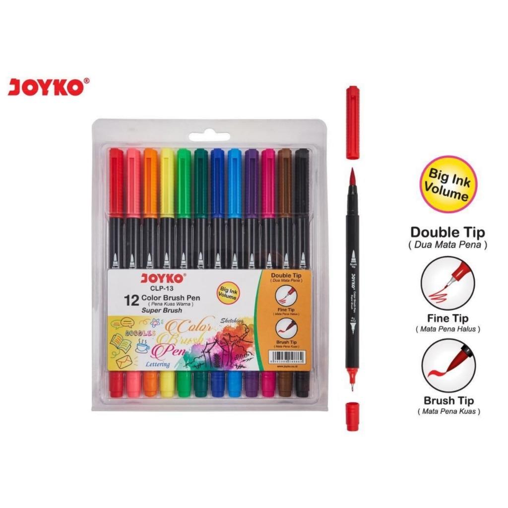 

Color Brush Pen Pena Kuas Warna Joyko CLP-13