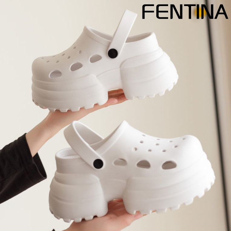 FENTINA Sandal Baim Wanita Wedges Sandal Kodok Dewasa Tinggi FUJI Sandal Jelly Wanita Anti-selip