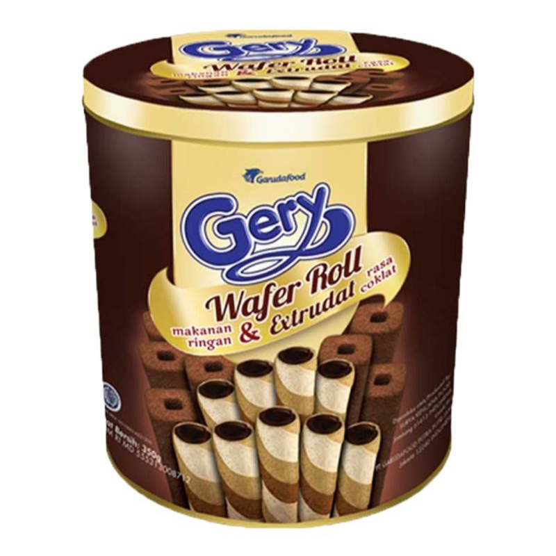 

PROMO RAMADHAN ✓ GERY WAFER ROLL CHOCOLATE KALENG 350g