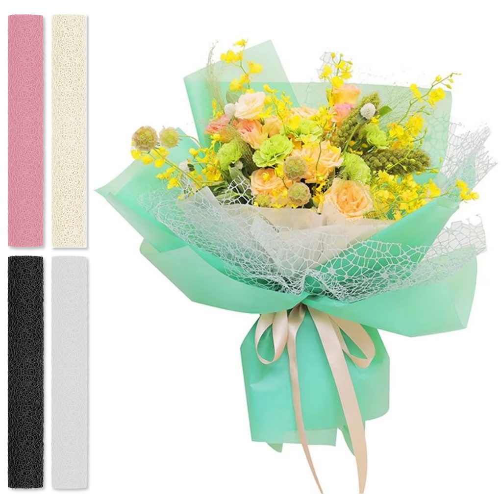 

Kertas Buket Bunga kertas bunga Mesh Roll kertas wrapping Buket Bunga Flower Gift Pembungkus Jaring Mesh 50cm*5