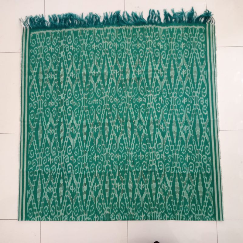 Tenun Ikat Sintang Hijau Tenun Sintang Kalimantan Tenun Kalbar Hijau Kain Tenun Sintang Kalimantan H