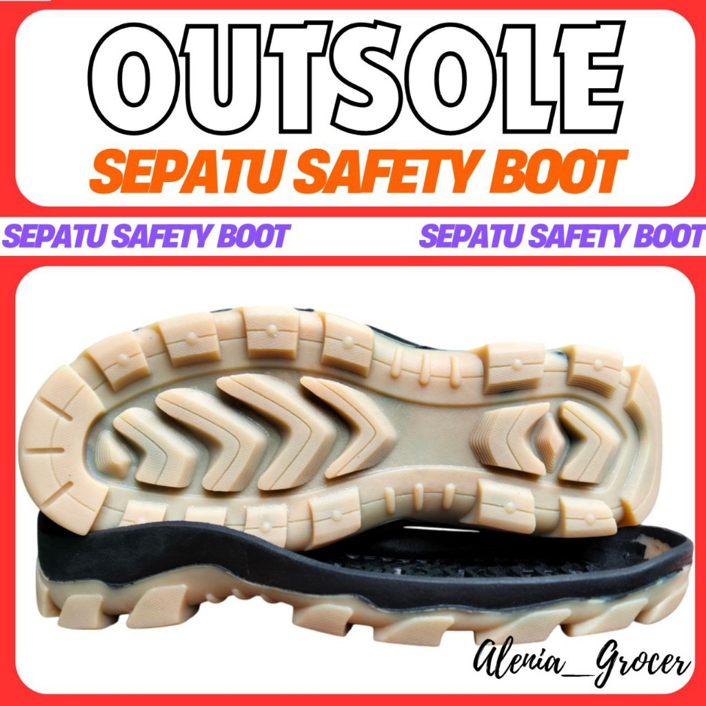 OUTSOLE SOL Sepatu Safety Karet Mentah Untuk berbagai Jenis Sepatu Boot