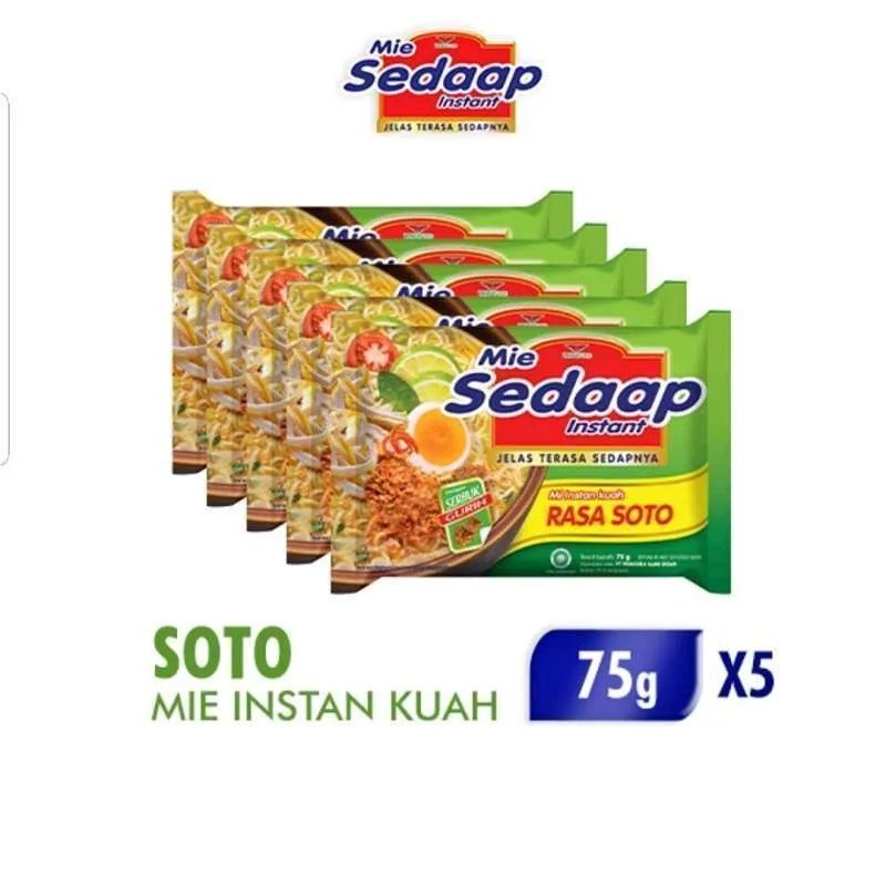 

mie sedaap rasa soto ( 5 bungkus )