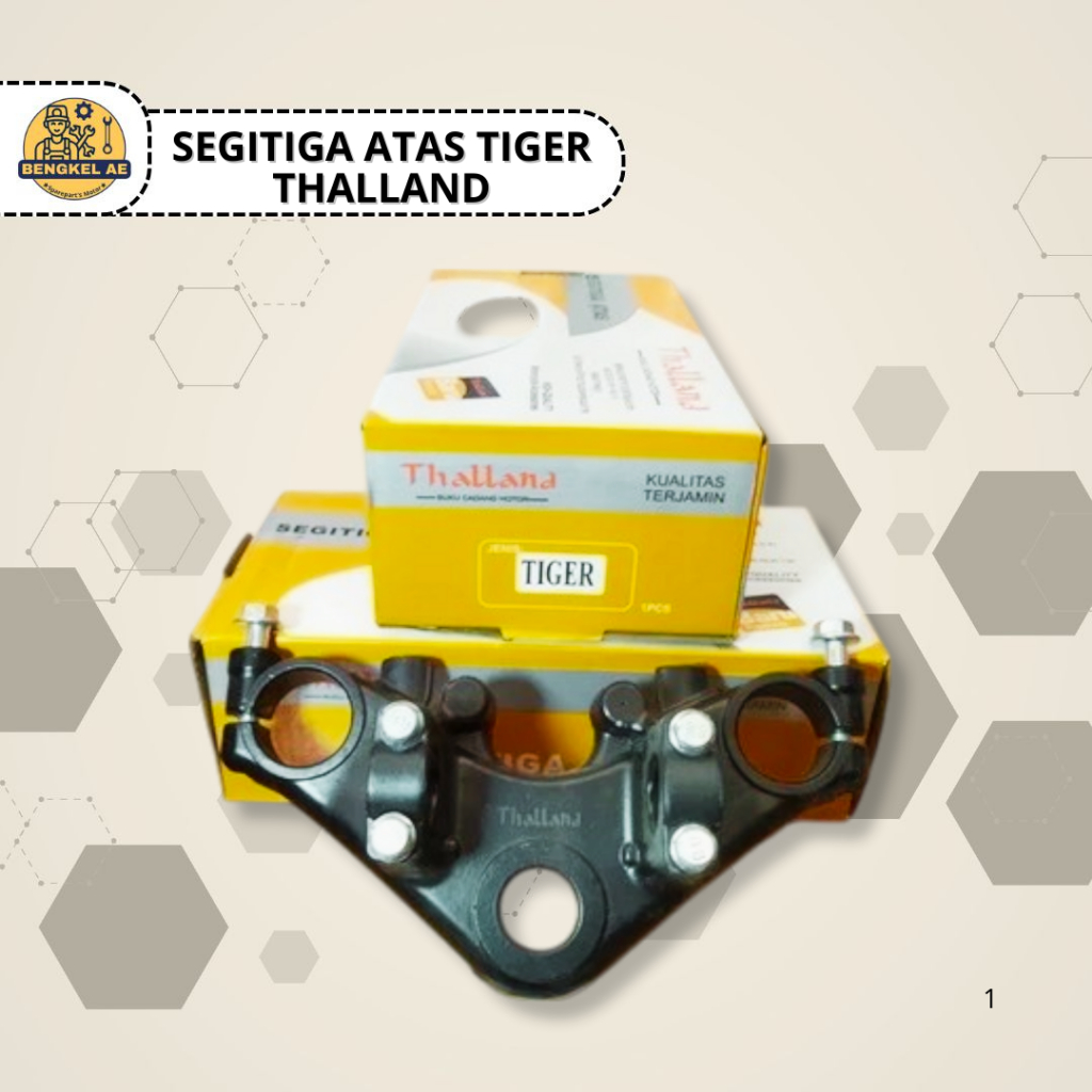 Segitiga Atas Tiger || Segitiga Atas Dudukan Stang Stir Honda Tiger Revo Original Merk Thalland
