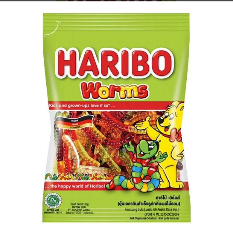 

Haribo permen jely 80 g