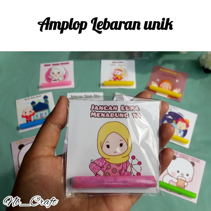 

Amplop lebaran sedotan | amplop lebaran unik
