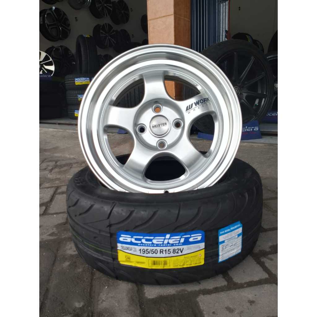 VELG RACING WORK MEISTER R15X7.8 4X100 ET38.30 SILVER POLIS