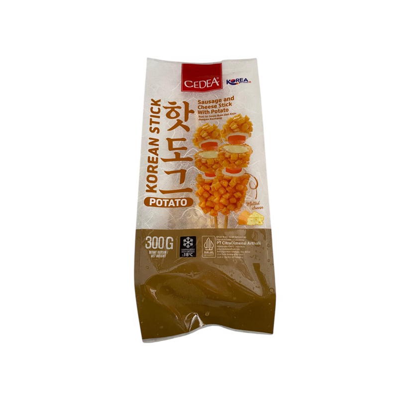 

Cedea Korean Stick Potato (isi sosis ikan, keju dan kentang) isi 3