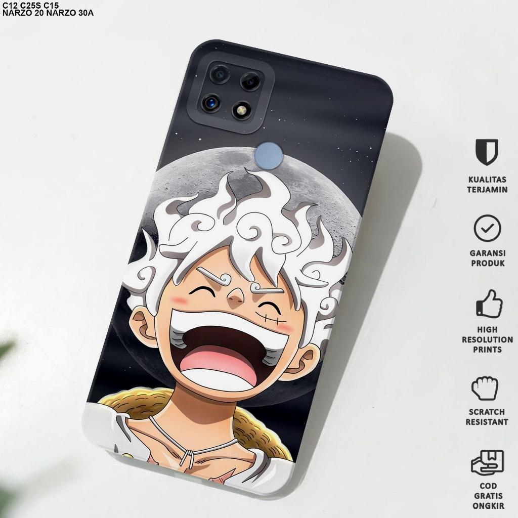 Case Realme C12 - Softcase Realme C12 - Softcase Procamera Motif Luffy - Casing Hp Realme C12 - Case