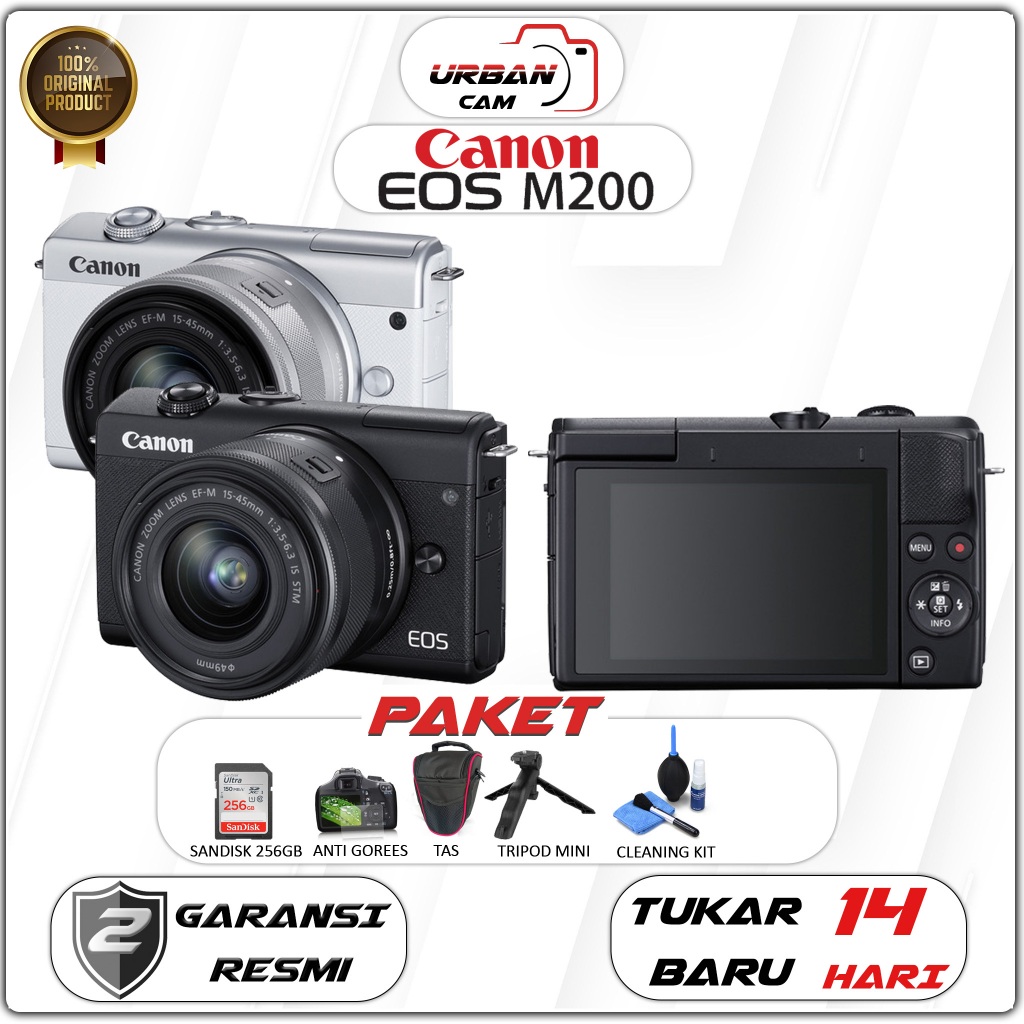 Canon EOS M200 Kit EF-M 15-45mm / Canon EOS M200 Kit 15-45mm / Canon M200 / Canon EOS M200 Body
