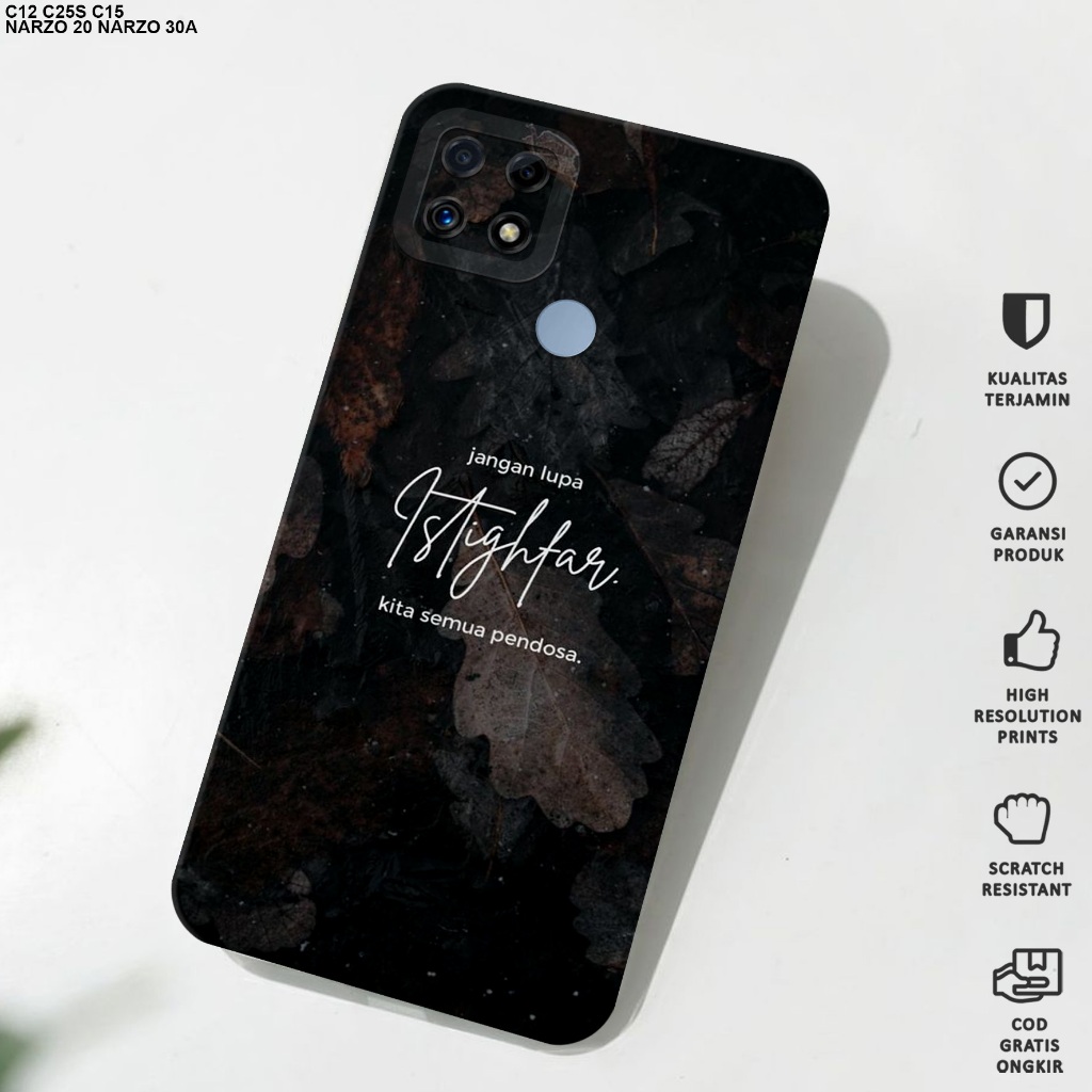 Case Realme C12 - Softcase Realme C12 - Softcase Procamera Motif Quotes - Casing Hp Realme C12 - Cas