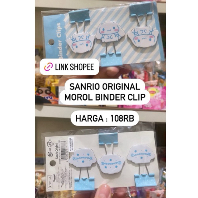 

Sanrio Original Binder Clipper Klip Karakter Jepang