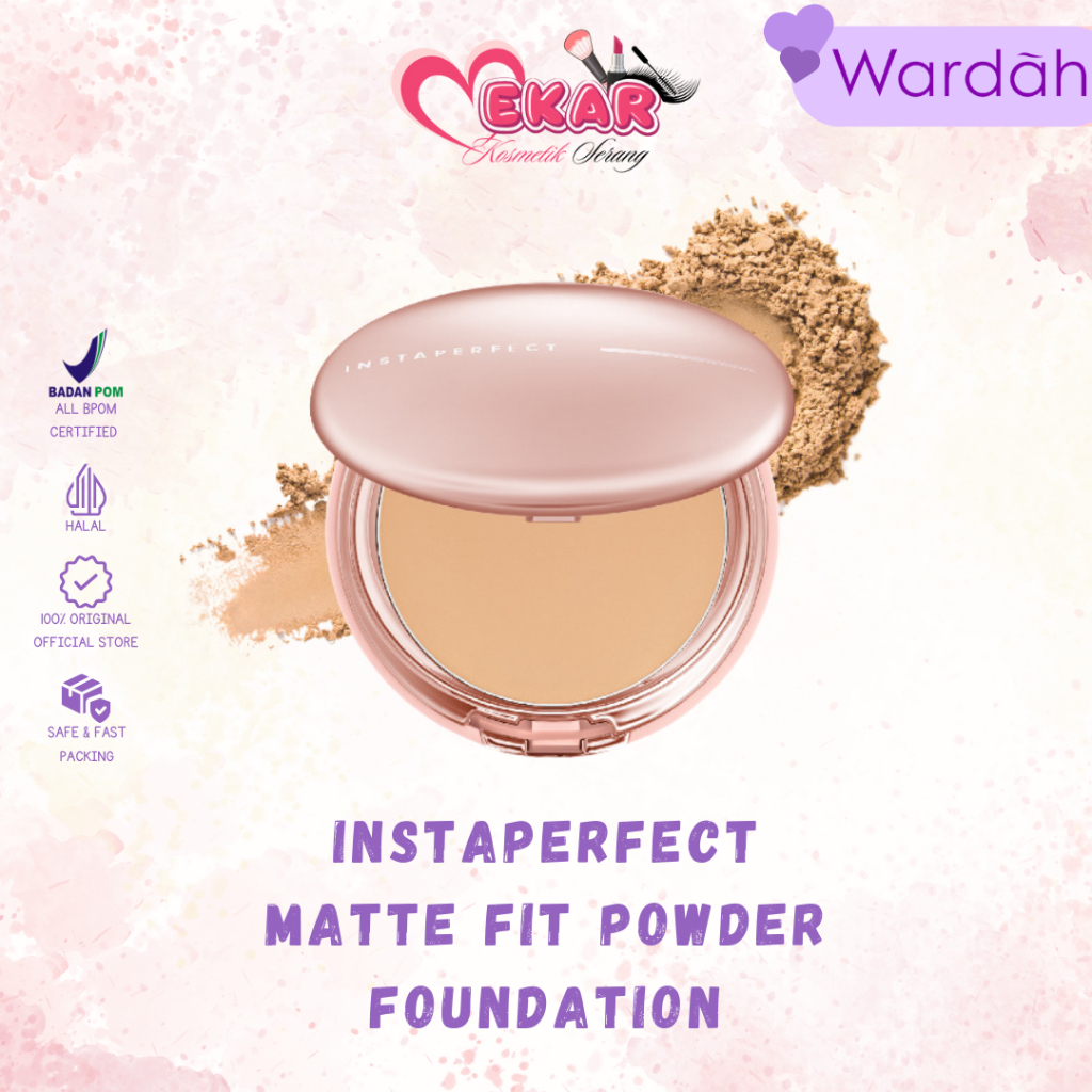WARDAH Instaperfect Matte Fit Powder Foundation 13 g|Bedak Padat