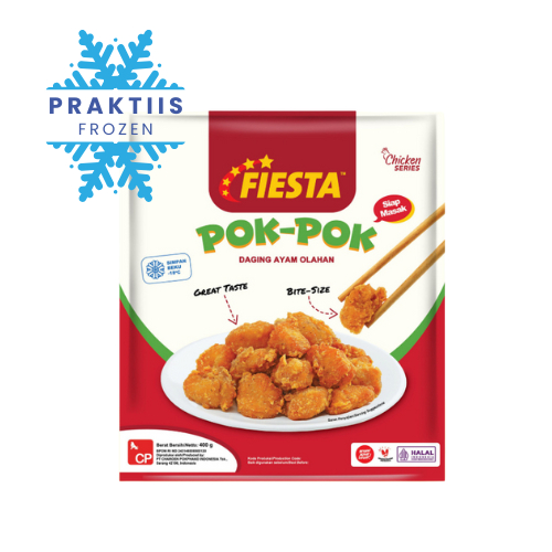 

FIESTA POKPOK 400GR NUGGET AYAM / NAGET AYAM / POPCORN CHICKEN