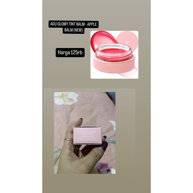 Aou Glowy Tint Balm - Apple (New)