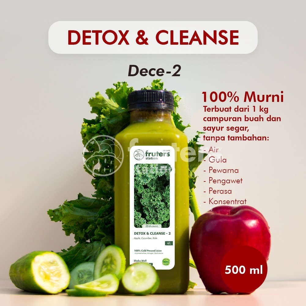 

[DECE-2] Cold Pressed Juice 100% Murni Jus Sehat Jus Detox Jus Langsing Fruters Station