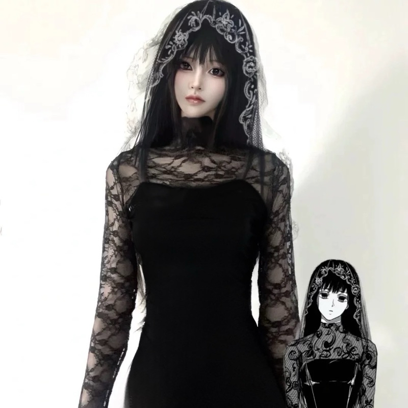 【Lolicos】Ready Sakamoto Days Osaragi Cosplay Costume Anime Fullset Wig Kostum Dress