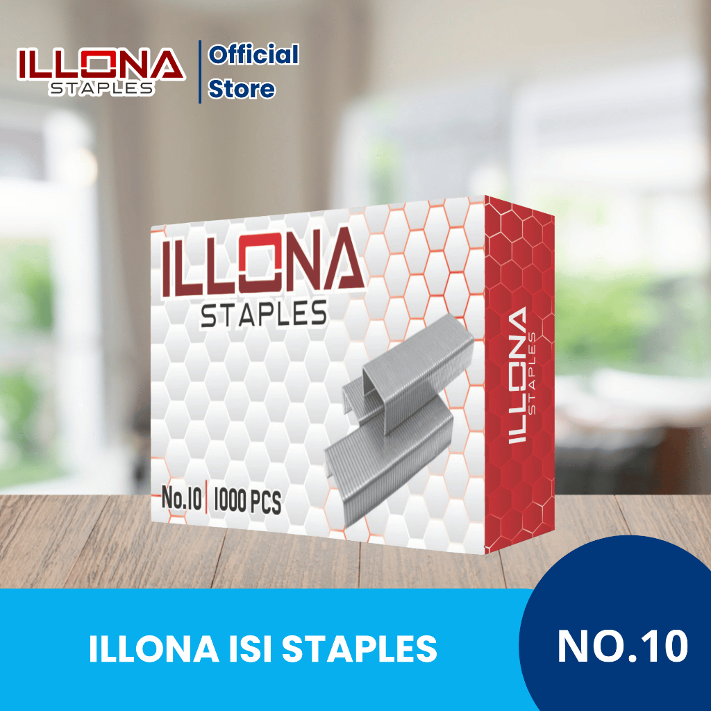 

ILLONA Isi Staples Refill No. 10 - Praktis & Berkualitas Tinggi