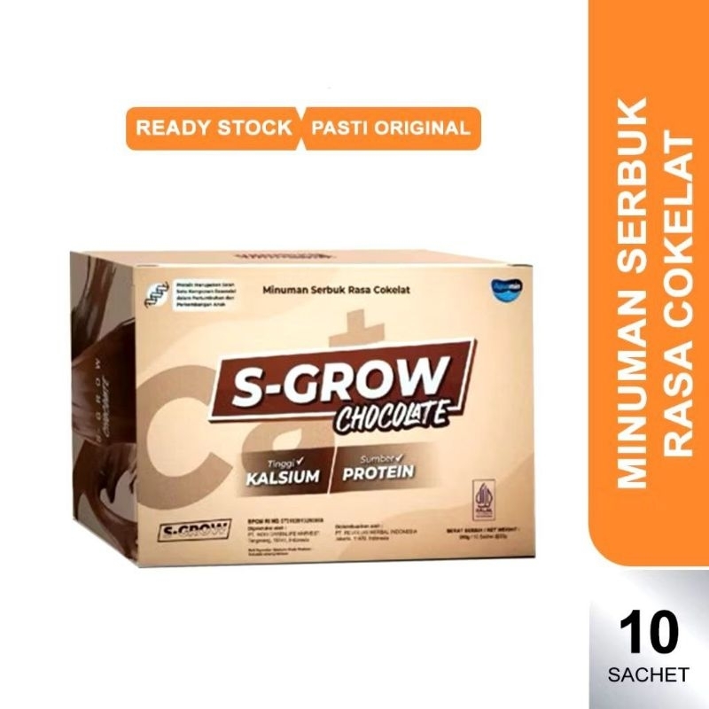 

[BEST SELLER] S-GROW CHOCOLATE ORIGINAL - S-Grow Cokelat Susu Peninggi Badan Terbaik BPOM