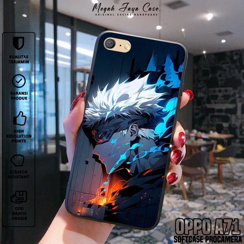 Case Hp OPPO A71 - Softcase OPPO A71 Motif Gojo Satoru - Casing OPPO A71 - Silikon Hp OPPO A71 - Kes