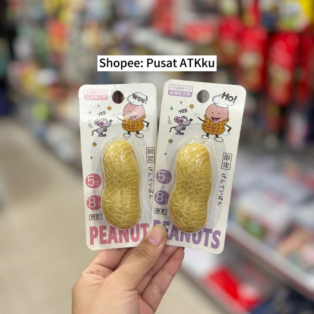 

Tipe X Kacang / Tipe X Lucu / Tipe X Roll / Tipe X Fancy / Correction Tape Peanut / yamoyo peanut