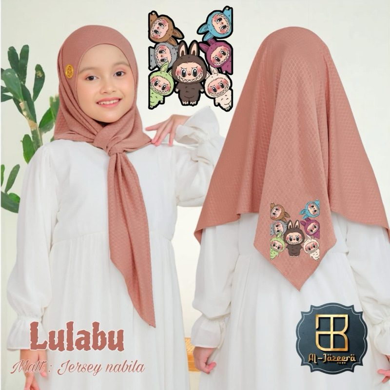 HIJAB INSTAN ANAK Al-JAZEERA LABUBU LULABU MALAY ADEM NYAMAN DIPAKAI ORI AL-JAZEERA